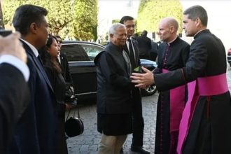 পোপের অন্ত্যেষ্টিক্রিয়ায় যোগ দিয়েছেন প্রধান উপদেষ্টা