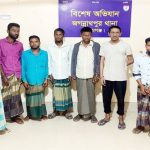 জগন্নাথপুরে পুলিশের অভিযানে গ্রেফতার ৭