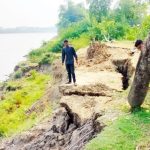 নদী ভাঙনে বিলীন হচ্ছে দোয়ারাবাজারের মাছিমপুর গ্রাম