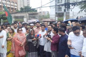 নির্বাচন কমিশনের সামনে বিক্ষোভ সমাবেশে এনসিপি